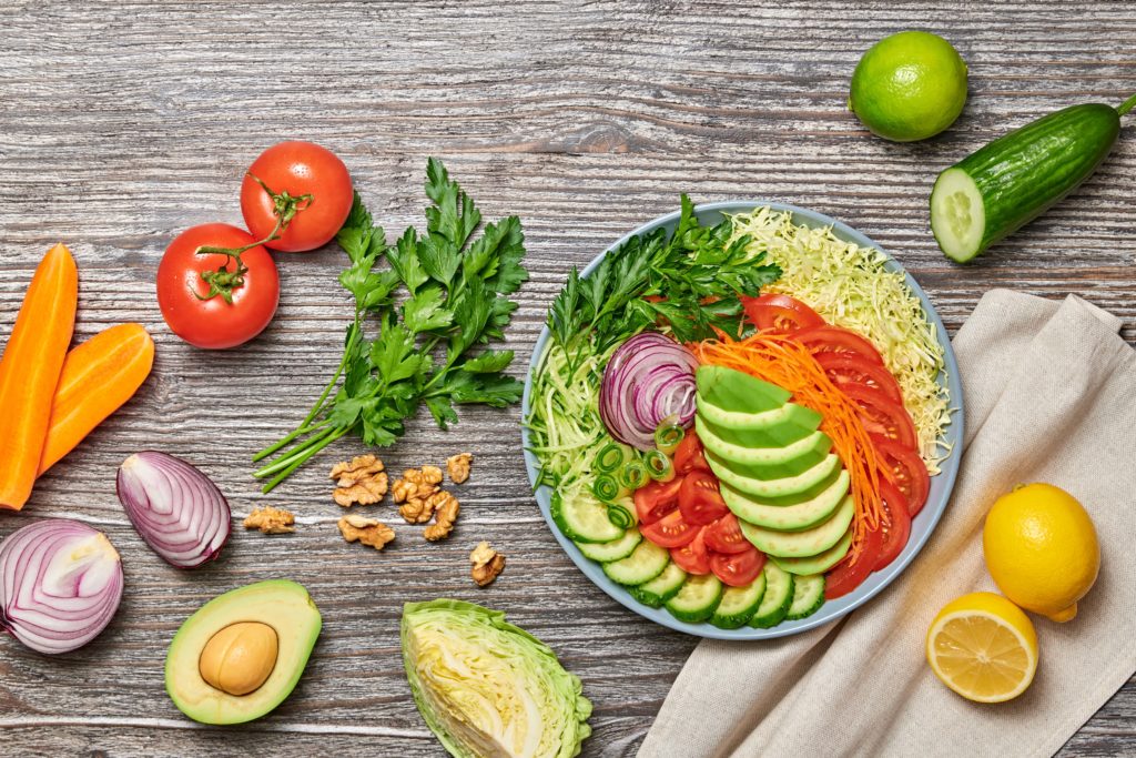 dieta según tipo de cuerpo verduras
